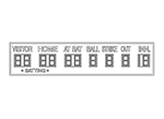 20'0" x 4'6" Baseball Scoreboard w/ Batting Indicator