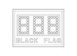 4'0" x 4'0" Lap Counter Black Flag