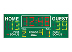 9'0.37" x 3'0.25" Basketball Scoreboard w/T.O.L. Digits