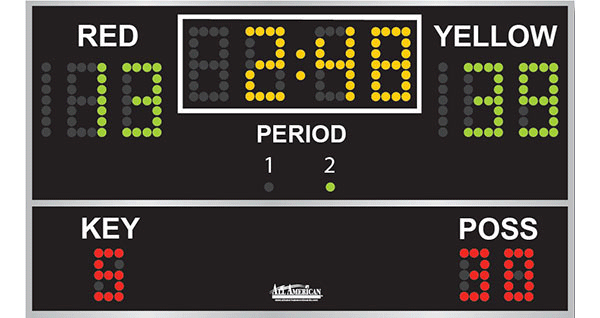 9'0" x 4'8.375" Whirlyball Scoreboard