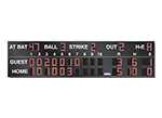 38'0" x 10'0" Baseball Scoreboard w/H-E Digit