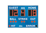 12'0" x 8'0" Baseball Scoreboard w/Hit/Error Indicators