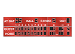 28'0" x 8'0" Baseball Scoreboard w/ Hit/Error Indicators & Digits