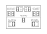 12'0.25" x 8'0.5" Soccer Scoreboard w/S.O.G Digits