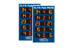 3'0" x 5'0" Basketball Stat Panel, Paired w/ 8214