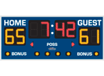 1'10" x 5'0" Simple Basketball Scoreboard