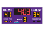 2'6" x 6'0" Standard Basketball Scoreboard