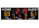 3'0" x 9'0" Standard Basketball Scoreboard