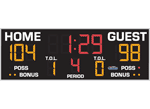4'25" x 12'0" Standard Basketball Scoreboard