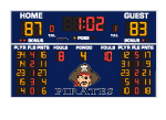 6'6" x 11'0" Basketball Scoreboard with Fouls and Stats (5)