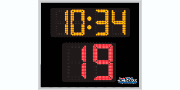 3'0" x 3'6" Shot Clock with Game Timer