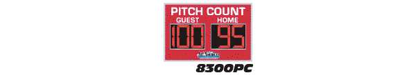 4'0"x6'0" Pitch Count Baseball Scoreboard