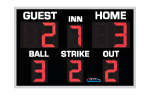 4'0" x 6'0" Basic Baseball Scoreboard (all digits)