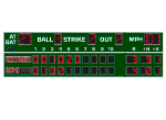 8'5" x 32'0" Line Score Baseball Scoreboard with Pitch Speed