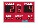4'0" x 6'0" Basic Baseball Scoreboard
