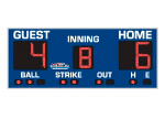 4'0" x 10'0" Basic Baseball Scoreboard with Hit/Error Indicators