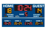 5'0" x 9'0" Volleyball Scoreboard