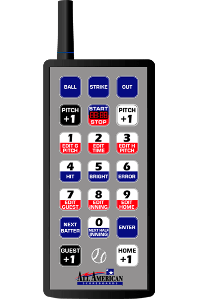20 Key Baseball Remote for the 8000 Series Multi-Sport Console