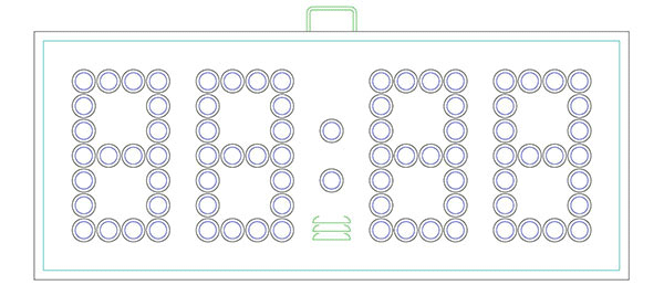 4'0" x 1'8" Basketball Scoreboard